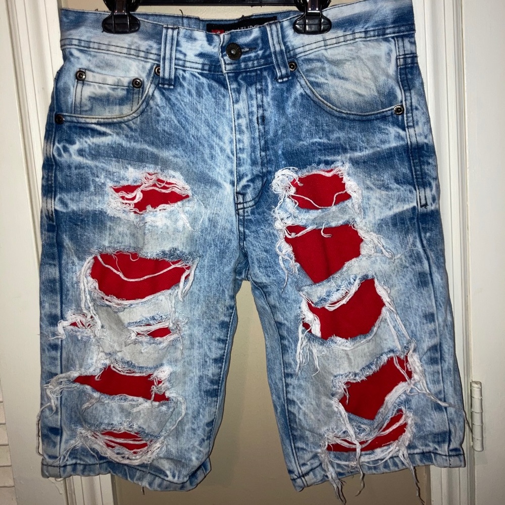 Men’s Ripped Jean Shorts
